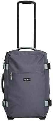 Ela Mo Reisetasche mit Rollen - Reisen mit Leichtigkeit - 42 Liter - Stilvolle Damen Rolltasche - Leicht, handlich, nachhaltig (Darkgrey Mint)