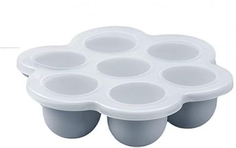 Air Fryer Silicone 7 Hole Egg Mould + Baking Tray with Lid for Air Fryers | Non-Stick Air Fryer Accessories | Easy to Clean | Compatible with Ninja, Corsori