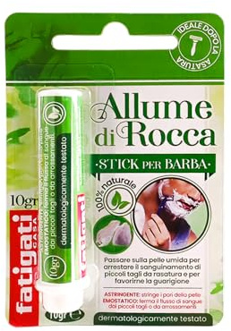 Alaun – STICK für Bart – Ideal nach der Rasur – adstringierend, hämostatisch – 3 x 10 g