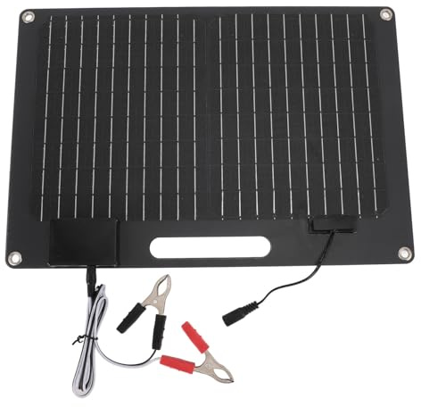 Panneau Solaire Portable 100 W 2 Sorties USB 12 V 24 V Chargeur de Panneau Solaire Haute Efficacité pour Batterie Externe Téléphone Ordinateur Portable RV Voyage Silicium Monocristallin