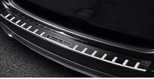 Edelstahl Ladekantenschutz Schwarz Stoßstange passt für Mercedes GLC X254