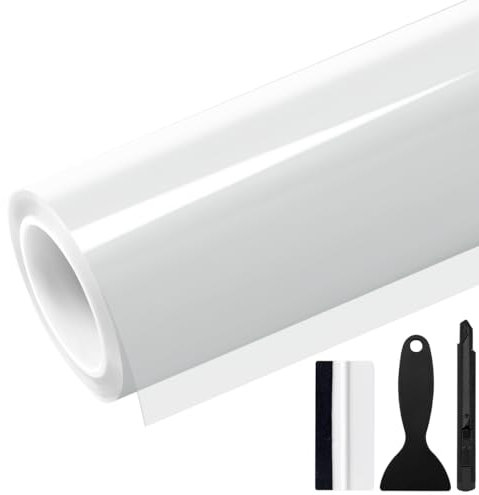 GRTHTATI 20cm x 300cm Lackschutzfolie Transparent Auto Schutzfolie Selbstklebend für Auto, Motorrad, Fahrrad (Transparent Glänzend, 20cm x 300cm)
