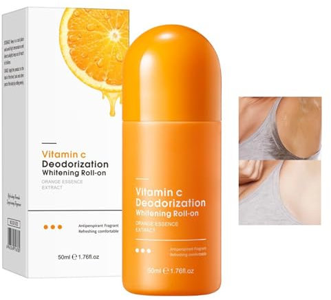 Déodorant à bille éclaircissant, anti-transpirant pour aisselles, prévient les odeurs et éclaircit la peau, 50 ml