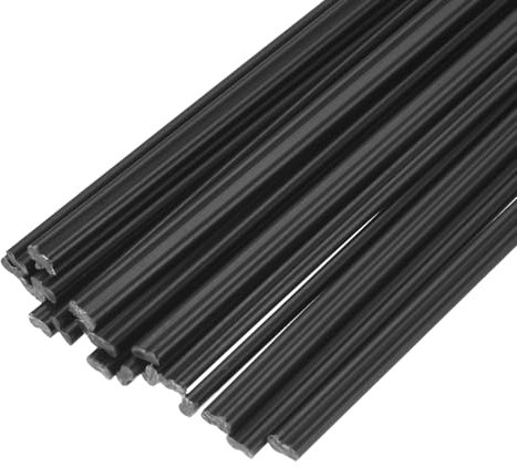 sourcing map 50pcs 13 Inch Plastic Welding Rods ABS Welding Strips Welder Rods for Plastic Welder, Car Bumper, Kayak Repair, Black