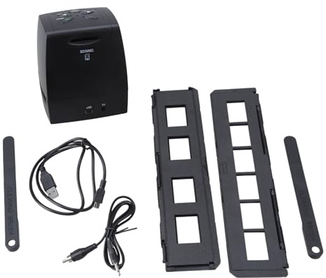 Scanner compatto per pellicola negativa per negativi da 35 mm e 135 mm, ideale per gli utenti della famiglia, conservazione dei documenti storici, vecchia foto digitizer