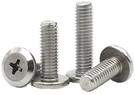 5/10/50 Piezas M2 /2.5/3 /4/5 /6/8 304 Tornillo De Cabeza Plana Grande Con Ranura En Cruz Acero Inoxidable Remache For Muebles(6mm,M6 (10pcs))