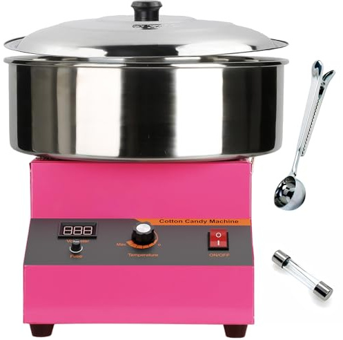 Cotton Candy Machine, Cotton Candy Maker, 1000W Electric Cotton Candy Maker Machine, Quick 3-4 Min Preheat, Commercial Cotton Candy Maker for Home, Events, Parties, and Small Business