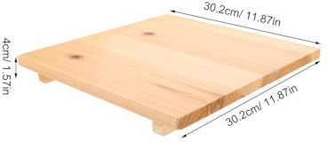 DECHOUS Tavola per Essiccare Argilla in Legno 30X30 CM Base per Ceramica e Modellazione Artigianale Strumento per Tornio da Vasaio e Lavorazione Manuale Supporto Leggero e Resistente