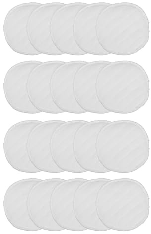 minkissy 20 Waschbare Stilleinlagen aus Baumwolle für Frauen Wiederverwendbare Auslaufsichere Stillpads 12 CM Diskrete Wochenbett Einlagen für Stillzeit