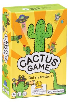 Blue Orange - Cactus Game - Jeu d'Ambiance Fun et Délirant - Thème Décalé - Cactus - Idéal Entre Amis ou en Famille - A partir de 9 Ans