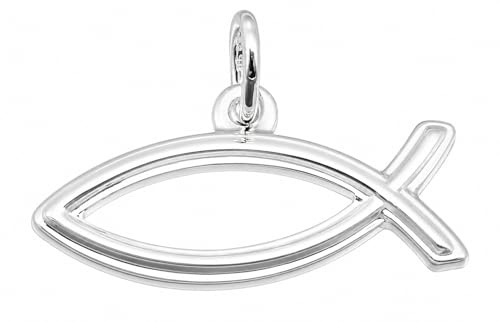 Nicht Zutreffend Anhänger Ichthys Silber 925 Sterlingsilber christlicher Fisch Christentum Unisex