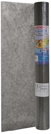 Jardibric - Géotextile 100g/m² 1x25 m - Rouleau Toile Géotextile Polypropylène pour Jardin et Allée