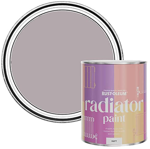 Rust-Oleum, lila Heizkörperfarbe, hitzebeständig, geruchsarm in Matt Finish - Babushka 750ML