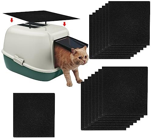 Filtro de Carbón Activado para Arena de Gato,Filtro de Carbón Activado para Arena para Gatos,Filtro de Carbón para Desodorante,Filtro de Carbón Activado,Filtro de Grano de Gato,16pcs