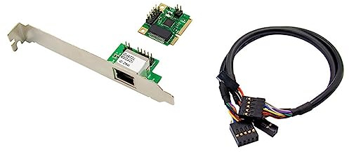 ISTOVO 1 tarjeta de red 2,5 Gb 2500 Mb/S adaptador Lan Gigabit Ethernet 1 puerto RJ45 Mini adaptador de red PCIe para PC de escritorio