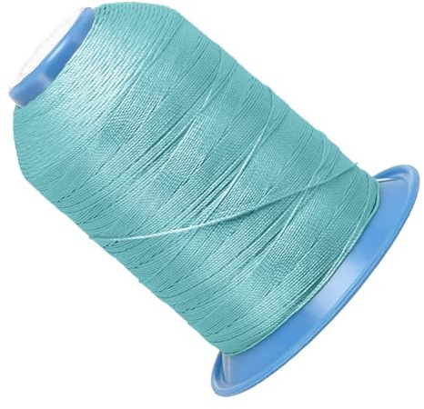 Kozelo Nähgarn, 868 m (870 Yards) Overlockgarn, Nähgarn für Nähmaschine, Polyester Nähmaschinengarn, reißfest Handnähen, Starker Nähfaden für Anfänger und Handstich, Schwach Türkis