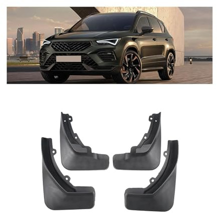 Mhfdpp 4 Stück Auto Schmutzfänger für Cupra Ateca 2018-2022 2023 Spritzschutz Spritzlappen Schutzbleche Kotflügel Schlamm Klappen Flap Guards Schutz Zubehö