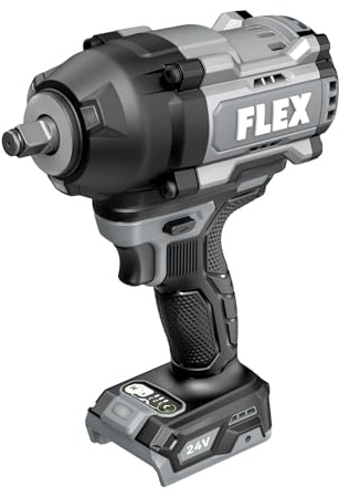 FLEX FX1472-Z - Llave de impacto de alto par sin escobillas de 24 V sin escobillas de 1/2 pulgada y 1.1500 Ft-Lbs solamente, batería y cargador no incluidos
