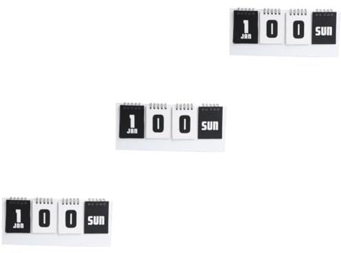 SEWACC 3st Countdown-kalender Jahreskalender Vintage Desktop-kalender Kalender Standkalender Kalenderhalter Kalender Für Den Schreibtisch Scoreboard-kalender Desktop-kalender 2022