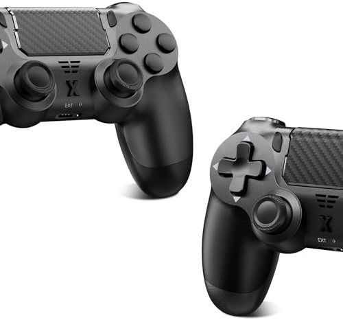 Suoxiom Wireless Controller for PS-4, Game Controller for PS-4/Pro/Slim/PC, Bluetooth Gamepad Joystick with Dual Vibration Touch Panel, Upgraded Six-Axis Sensor, 3.5mm Audio Jack