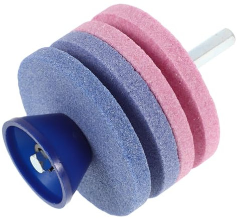 IMIKEYA Affûteuse De Tondeuse à Gazon Double Couche Multifonction Pour Usage Domestique Et Industriel, Meule à 4 Couches Résistante à L’usure, Tête Industrielle Solide, Accessoires Pour Lames De Coupe