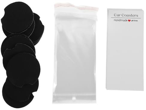 OSALADI Cartas De Posavasos De Coche para Sublimación Plantillas DIY De Neopreno Antideslizantes para Crear Adornos Personalizados para Tazas