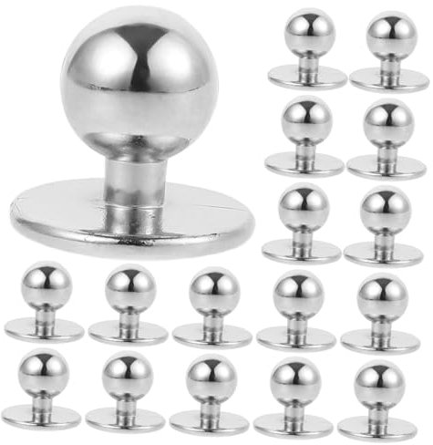 OSALADI 100stücke Kochjacken Knöpfe Aus Robustem Nylon Für Chef Uniformen Diy Nähknöpfe Zum Annähen Praktische Ersatzknöpfe Für Jacken Und Arbeitskleidung Silberfarbene Anzugs Mantelknöpfe