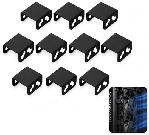 Gadpiparty 10 Stück Dual Lüfter Halterung Pci Slot Kühler Halter Computer Radiator Verbindung Halterung für Grafikkarten Video Karten Lüfter DIY Zubehör