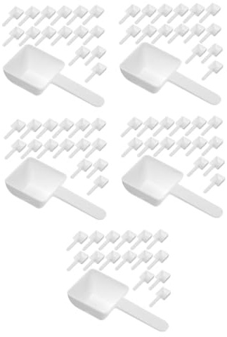 ABOOFAN 250 Pièces Cuillères Plastique Mesurettes pour Lessive Poudre Doseur Précis Nettoyage Facile Mesure Bain