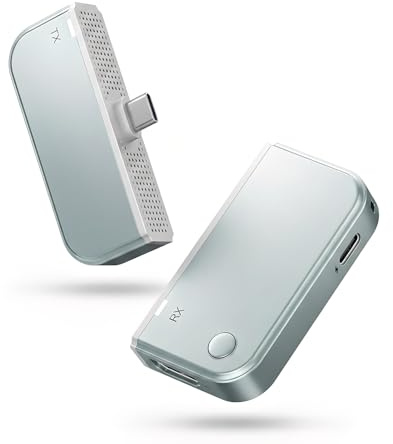 Elprico Typ-C Trådlös HDMI-sändare och Mottagare, 4K Decode 1080P-utgång, 2,4G/5G Plug & Play Portabel HDMI Trådlös för Telefon Tablet Bärbar Dator Till Projektor TV-box