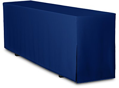 TexDeko 2er Pack Biertischhussen Premium 220 x 50cm Blau für Bierzeltgarnitur | blickdichte Hussen für Festzeltgarnitur, strapazierfähig in Gastronomie-Qualität, EU-Produkt