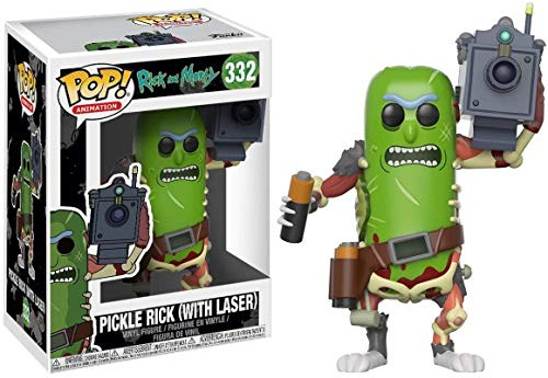 Funko Pop! Animation: R&M - Pickle Rick mit Laser - Rick and Morty - Vinyl-Sammelfigur - Geschenkidee - Offizielle Handelswaren - Spielzeug Für Kinder und Erwachsene - TV Fans