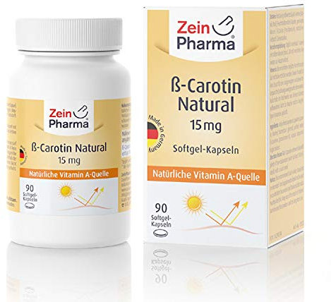 Zein Pharma Beta Carotene Natural, 15 mg, 90 caps, 100 g