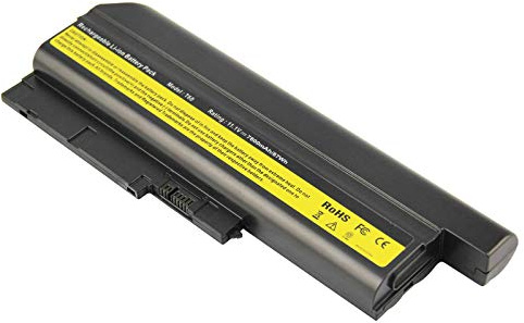 ARyee T60 Battery Laptop Battery for Lenovo ThinkPad R60 R60e R61 R61e T60 T60p T61 T500 R500 W500 SL400 SL500 Z60 Z60m Z61e Z61m Z61p(7800mAh 11.1V)