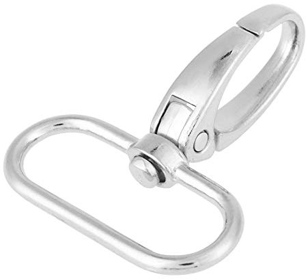 20 Stück Karabinerverschluss mit Drehgelenk, Karabinerverschluss, Zinklegierung (32 mm)