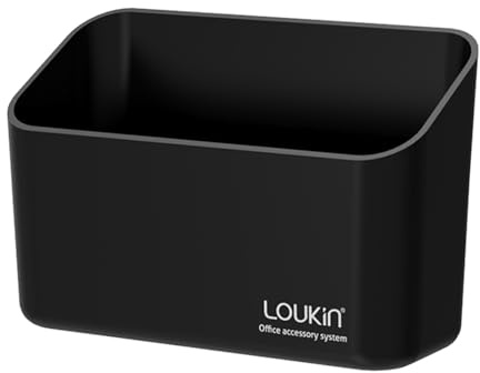 loukin Magnetischer Marker-Halter, trocken abwischbarer Marker-Halter, Fernbedienungshalter, magnetischer Aufbewahrungs-Organizer für Whiteboard oder Kühlschränke (schwarz)