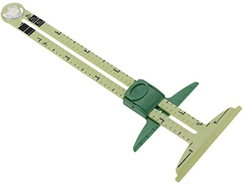 Auoeer 5 in 1 Mobile Phone Sliding Sewing Track Handy Sewing Track Quilting Tools Beginner Quilting Hem Plastic T Measuring Tool