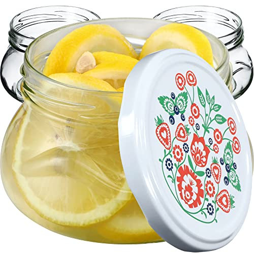 KADAX Tarros pequeños para conservas, 300 ml, tarros en miniatura para miel y especias, tarros de mermelada con tapa, tarros herméticos para regalar (50 unidades)