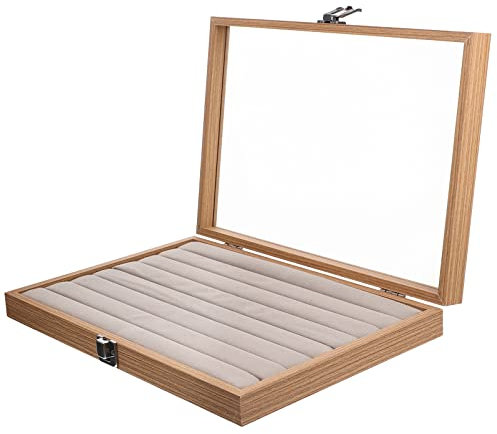 Cabilock Boîte De Rangement Bijoux Avec Couvercle Transparent Organisateur Pratique Pour Anneaux Boucles Oreilles Et Colliers Pour Voyage Et Design Élégant Et Léger
