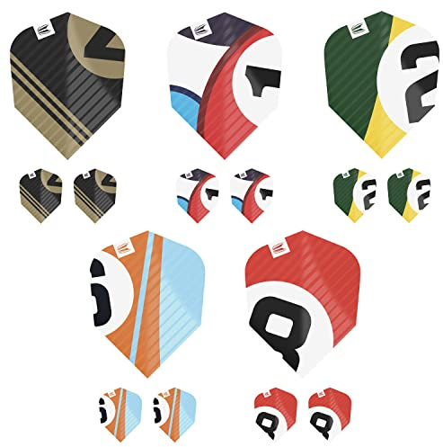 Target Darts Chicane Design 5 x Sets Multipack von Pro. Ultra Ten-X Dart Flights - insgesamt 15 Stück
