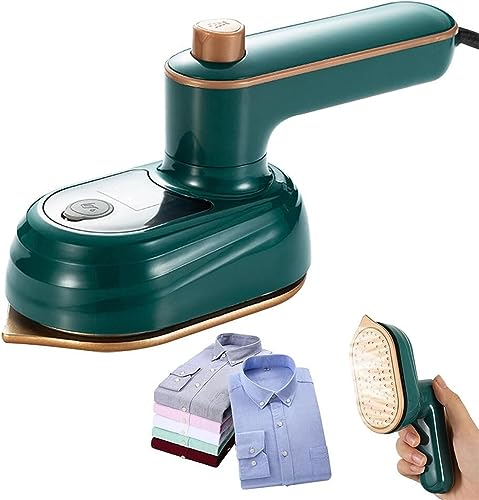 WlP Fer De Voyage avec Double Tension 220 V/120 V Mini Machine À Repasser 2 en 1 for Vêtements Poignée Rotative Pliante Convertit Le Fer en Machine À Repasser Portative Chauffage Rapide Mini Portatif