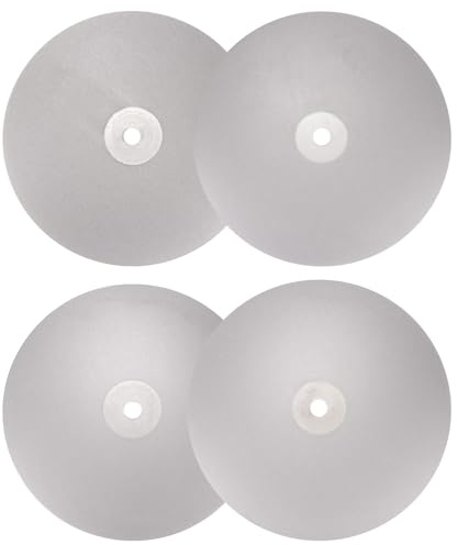 sourcing map Lot de disques abrasifs plats diamantés de 15,2 cm x 1,27 cm, grain 600/1200/2000/3000, pour meulage de la céramique, du verre, des pierres