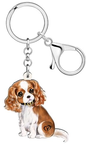 RAIDIN Acryl Cute Hund Pets Schlüsselanhänger für Damen Mädchen Kawaii Welpe Schlüsselring Geschenke für Geldbörse Auto Schlüssel Hunde Liebhaber