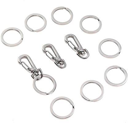 BESPORTBLE 3sätze Robuster Hundemarken Karabiner Aus Edelstahl Mit Ringen Für Hunde Katzenhalsbänder Einfache Befestigung Der Id-tags Kompatibel Mit Verschiedenen Von Geschirren Und Halsbände