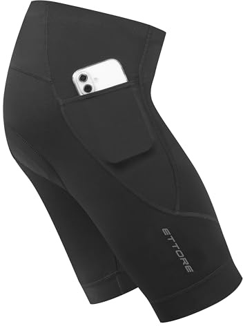 Ettore Cuissard Short Cycliste Vélo Rembourré pour Hommes avec Poche Respirant à Séchage Rapide pour Cyclisme - Arrow