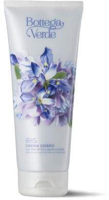 Bottega Verde - Iris, Crema Corpo Emolliente, 200 ml, con Latte di Iris e Burro di Karitè, Azione Idratante, Nutriente e Emolliente, per Tutti i Tipi di Pelle