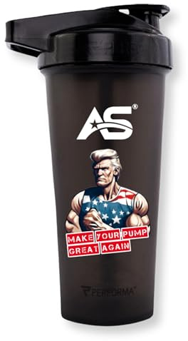 American Supps® DONALD PUMP Shaker 800 ml Eiweiß Shaker für klumpenfreie Proteinshakes & Pre-Workout Drinks - BPA-frei, auslaufsicher, stylisch fürs Gym
