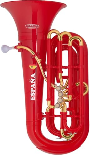 Classic Cantabile MardiBrass KT-30 Länder-Tuba in Bb - Extrem leicht & sehr stabil - Material Korpus: ABS Kunststoff - Mundrohr & Maschine: Messing - Gigbag & Mundstück (Spanien)