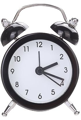 sveglie Sveglia con doppia campana - Allarme forte - Look vintage - Senza ticchettio - Orologio analogico alimentato a batteria - Ideale for la camera da letto e la decorazione della casa sveglia da c