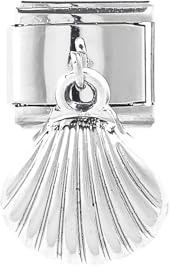 Mon & Sons M&S Dog Paw Angel Wing Memorial Mum Dad Gold Silver Birthday Stainless Steel 9mm Italian Link Charm Compatible With 9mm Bracelet